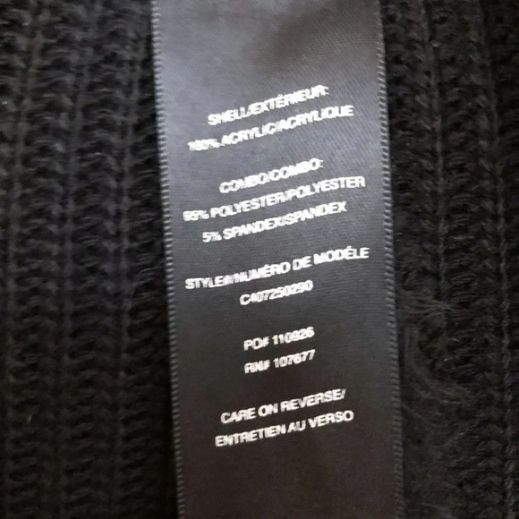 Alice+Olivia Black Fuzzy Knit Open Cardigan Vest - Picture 4 of 7